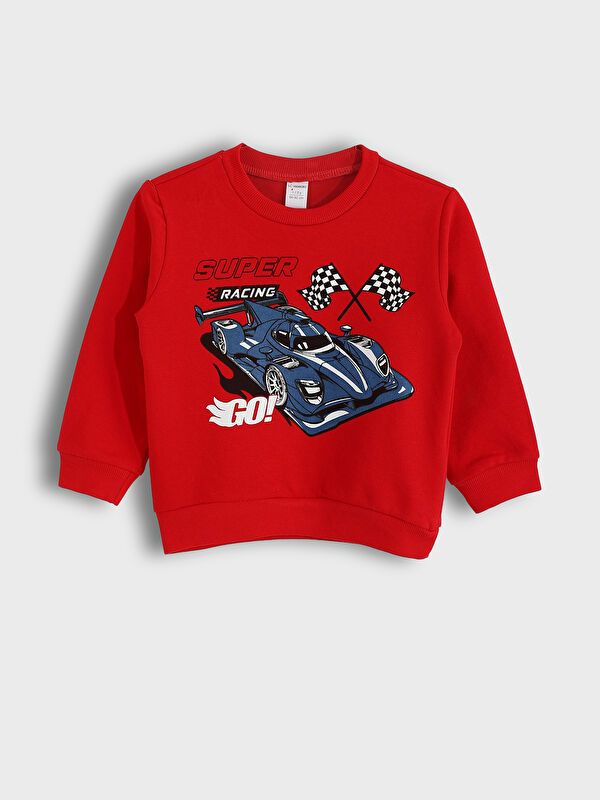 Moudda LC Waikiki - Sweatshirt en jersey Garçon Rouge vif - Tunisie 1