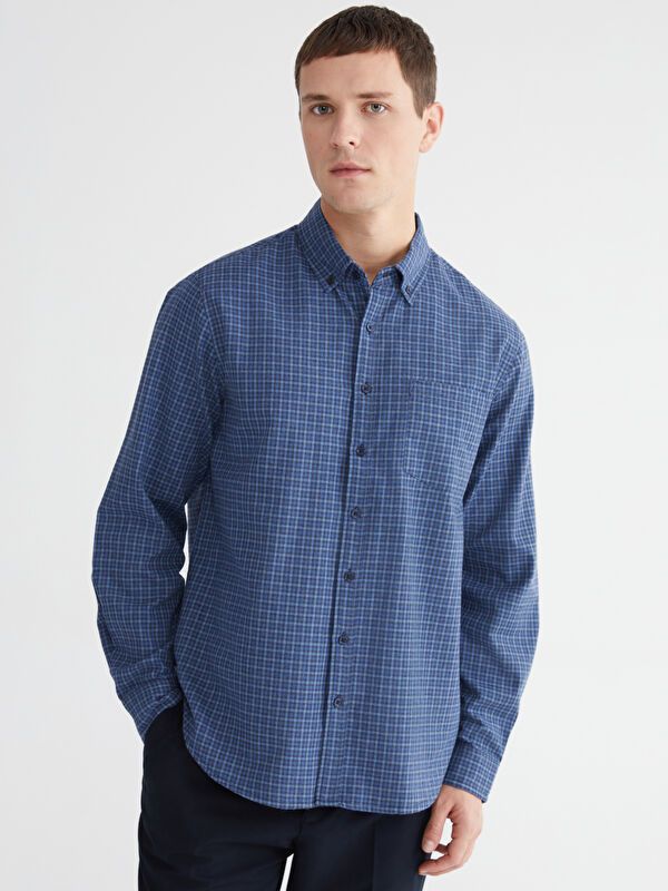 Moudda LC Waikiki - Chemise à carreaux manches longues en tissu - Tunisie 1