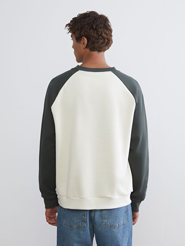 Moudda LC Waikiki - Sweatshirt en jersey couleur Beige pâle pour hommes - Tunisie 4