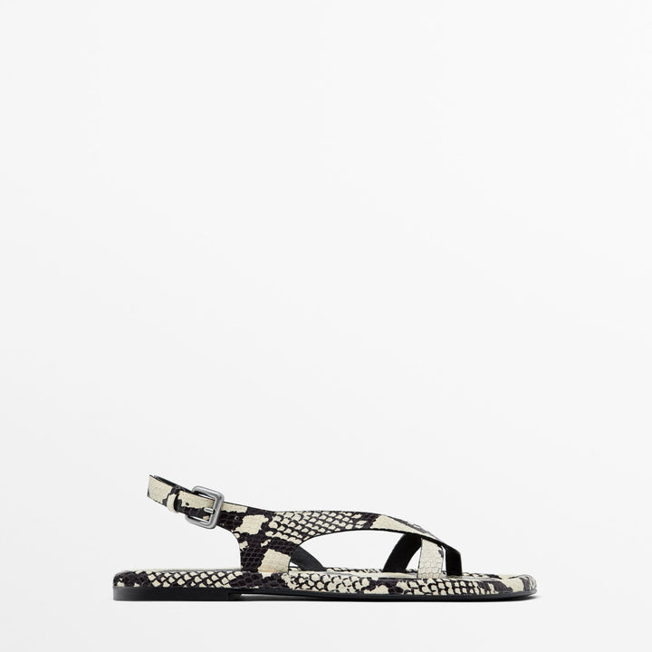 Moudda Massimo Dutti - Sandales plates matelassées - Tunisie 1