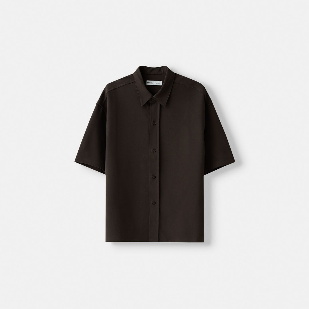Moudda BERSHKA - Chemise de Costume Coupe Boxy Manches Courtes - Tunisie 1