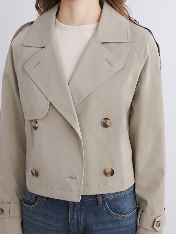 Moudda LC Waikiki - Trench Femme Kaki clair - Tunisie 3