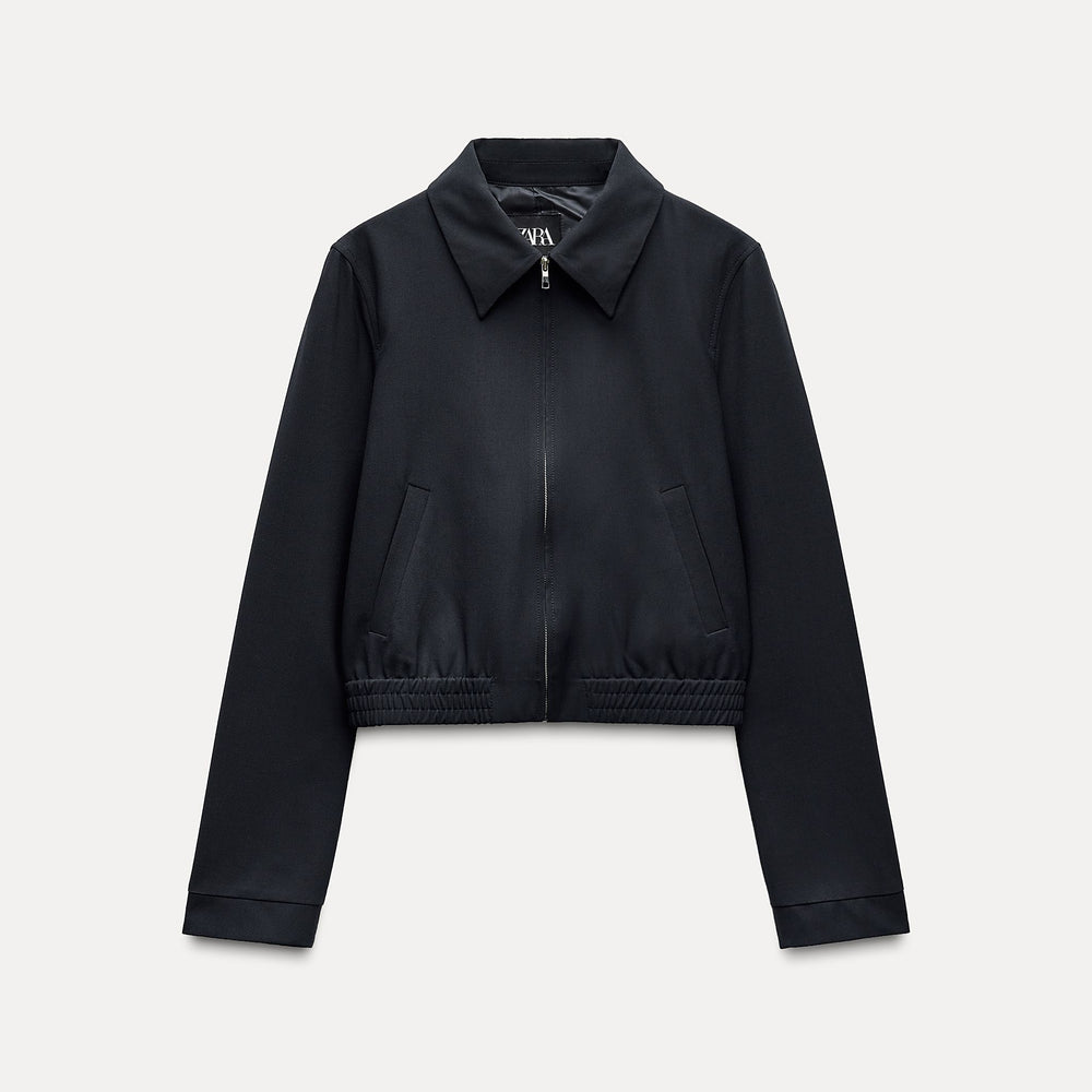 Moudda ZARA - Veste Daddy courte élastique ourlet - Tunisie 2