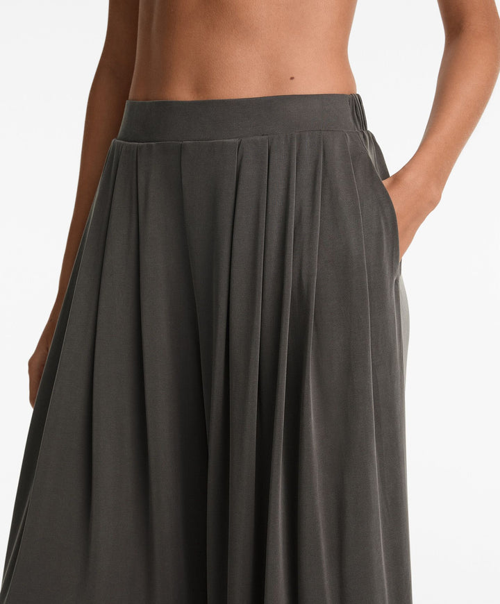 Moudda Oysho - Pantalon Long Droit Extra Large - Plis Modal/Polyester - Tunisie 5