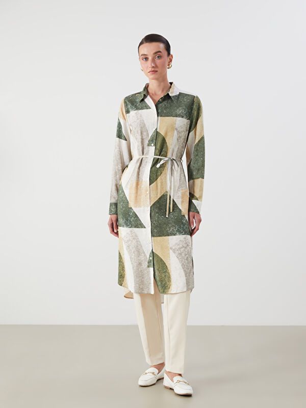 Moudda LC Waikiki - Tunique imprimée tissée cv à manches longues pour Femmes - Tunisie 2