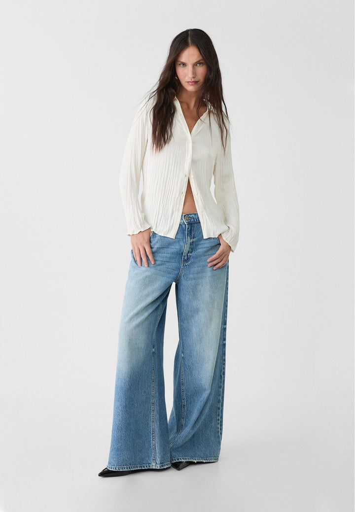 Moudda STRADIVARIUS - Chemise en Satin Plissée - Tunisie 3