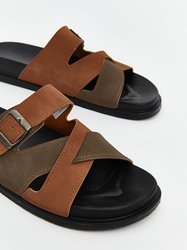 Moudda LC Waikiki - Pantoufles pour Homme couleur Marron - Tunisie 3