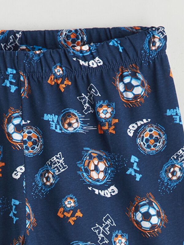 Moudda LC Waikiki - Bas de pyjama en jersey pour Garçon couleur Bleu marine imprimé - Tunisie 6