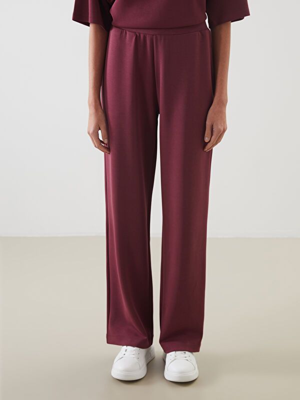 Moudda LC Waikiki - Pantalon en jersey Femme Bordeaux - Tunisie 2