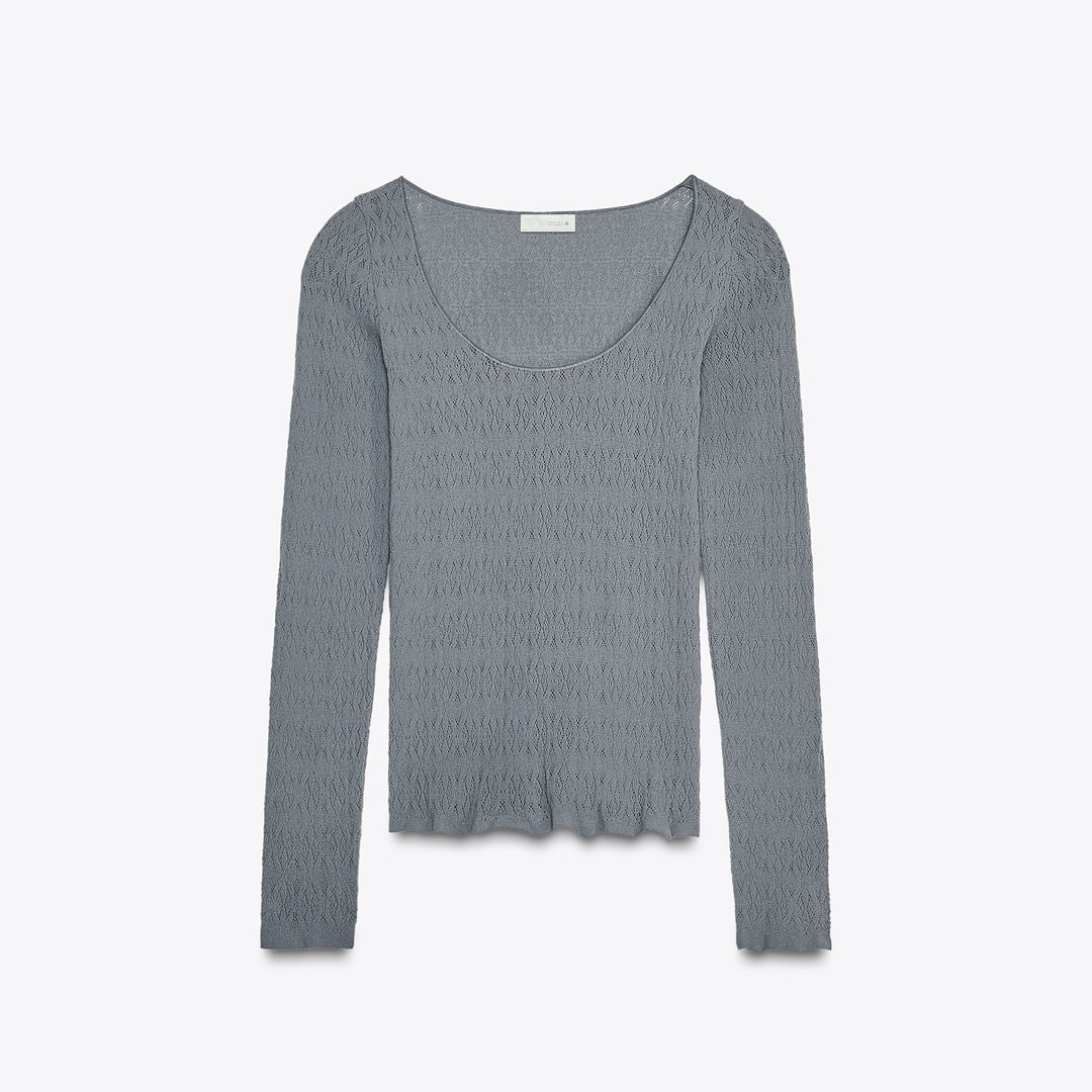 Moudda ZARA - Top Manches Longues - Seamless & Dentelle - Tunisie 1