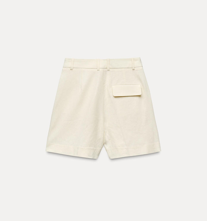 Moudda ZARA - Bermuda taille haute lin plis (Ensemble) - Tunisie 1