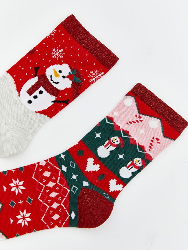 Moudda LC Waikiki - Chaussettes cheville couleur Gris mélangé pour femmes - Tunisie 3