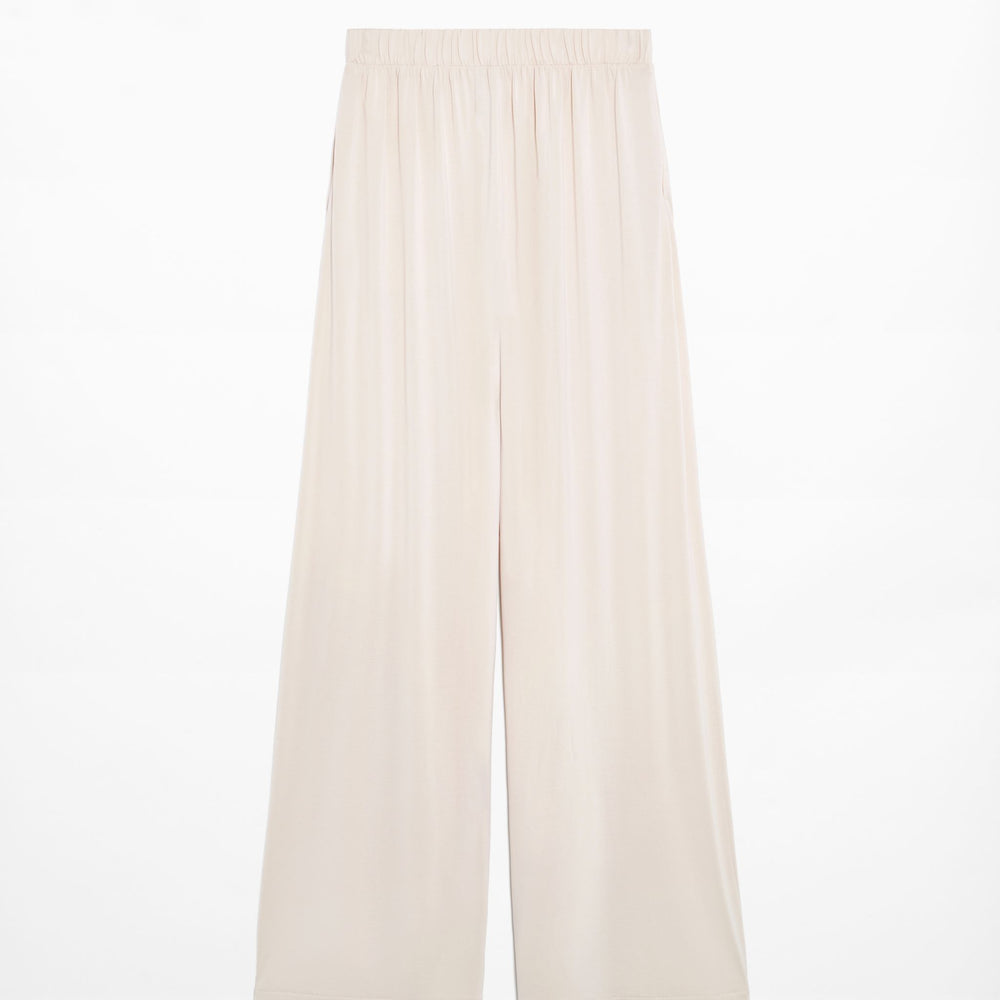 Moudda Oysho - Pantalon Droit Extra Large à Plis Modal Polyester - Tunisie 2
