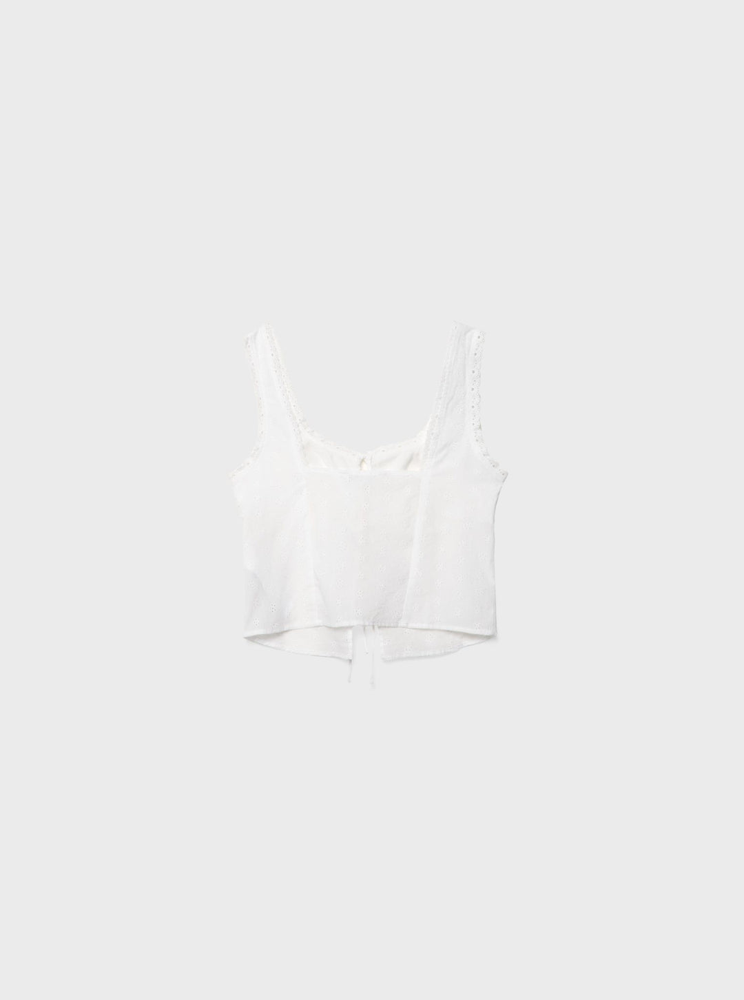 Moudda STRADIVARIUS - Top avec Nœuds et Broderie Suisse - Tunisie 1