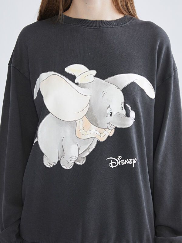 Moudda LC Waikiki - Sweatshirt en jersey sous licence Femme Anthracite - Tunisie 3