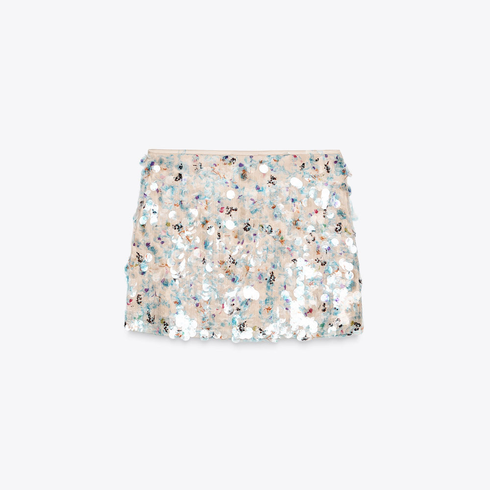 Moudda ZARA - Jupe Mini - Sequins Colorés - Tunisie 2