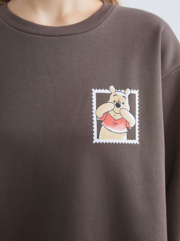 Moudda LC Waikiki - Sweatshirt en jersey sous licence Femme Brun - Tunisie 3