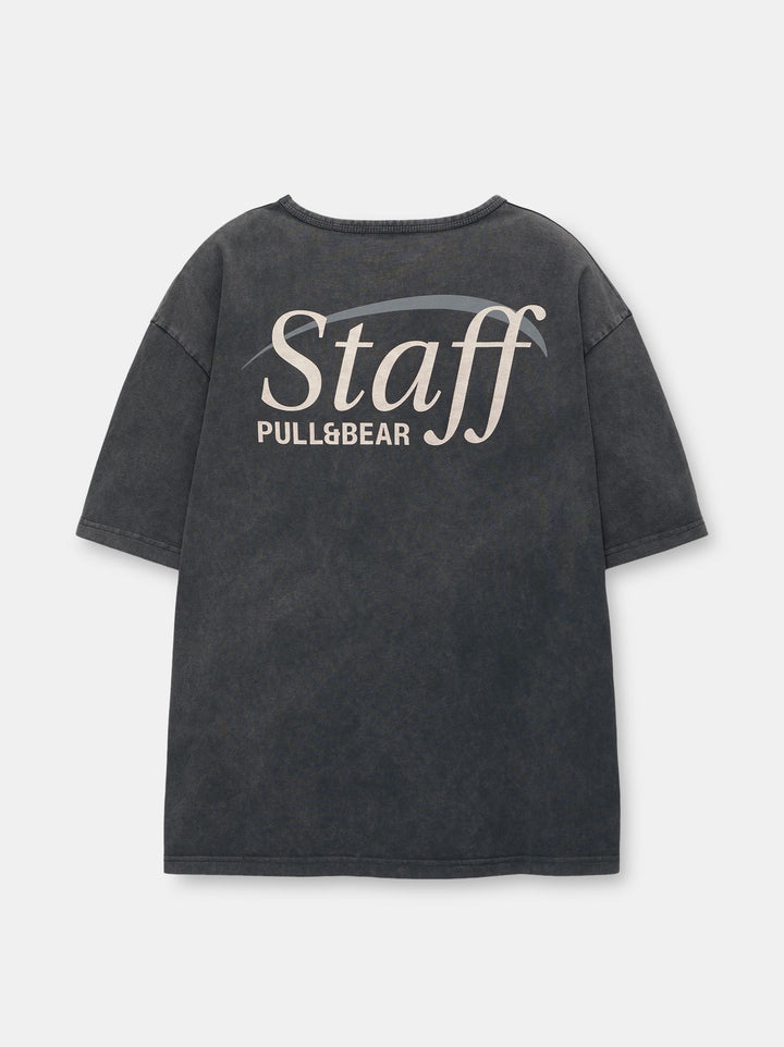 Moudda PULL & BEAR - T-Shirt Demi-Manches Uniforme Staff V24 - Tunisie 2