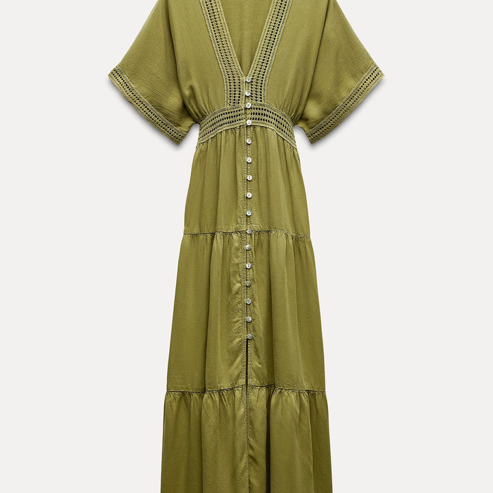 Moudda ZARA - Robe tunique entre-deux avec boutons - Tunisie 1