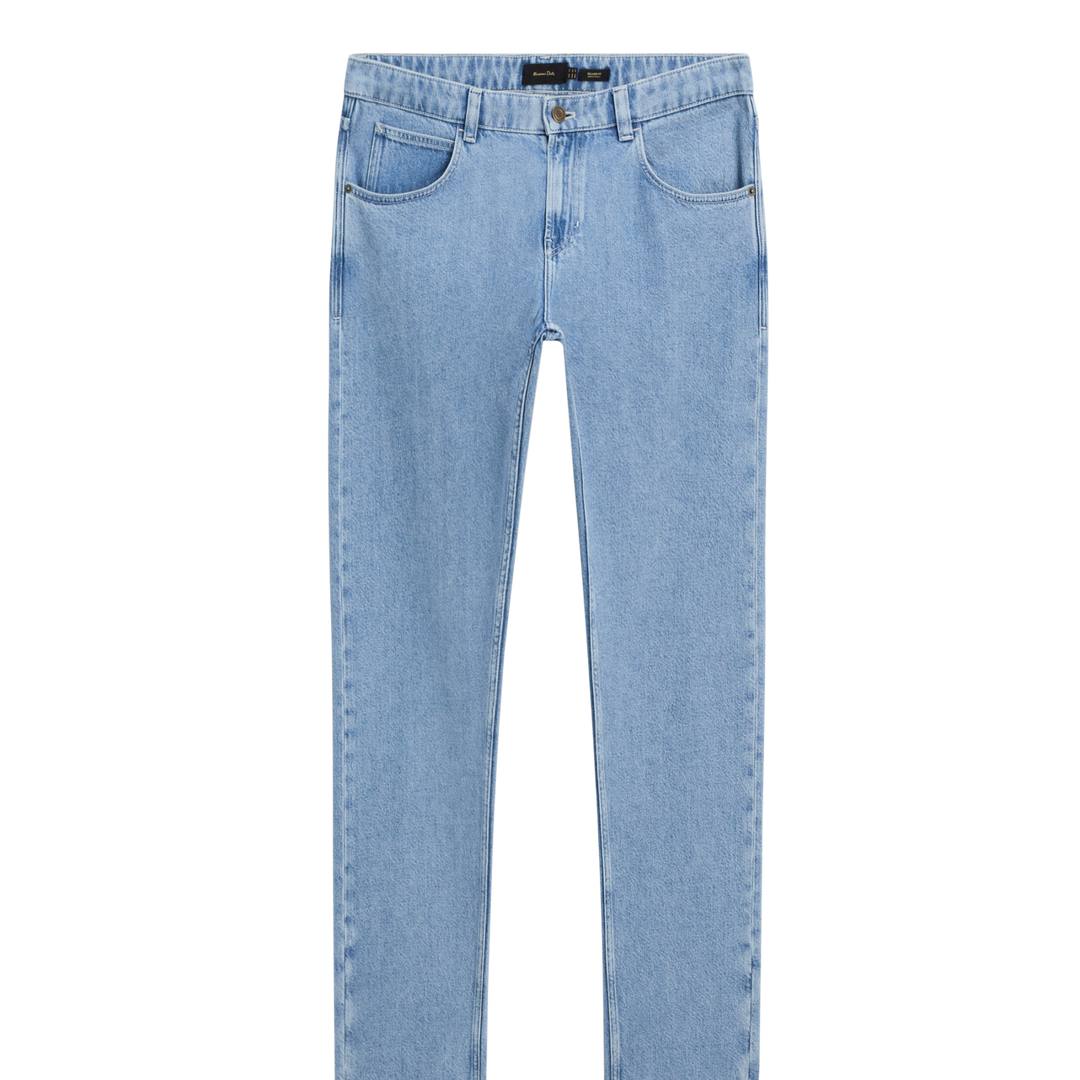 Moudda Massimo Dutti - Pantalon jean mi-délavé relaxed - Tunisie 1