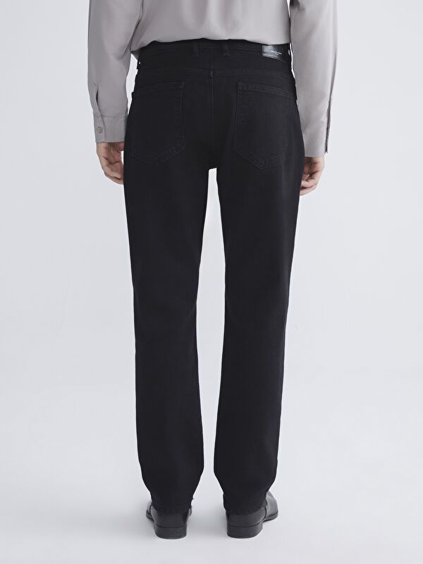 Moudda LC Waikiki - Pantalon basique en jean couleur Rodeo noir pour hommes - Tunisie 4