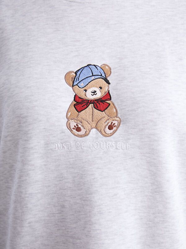 Moudda LC Waikiki - Sweatshirt en jersey Femme Mélange gris clair - Tunisie 3