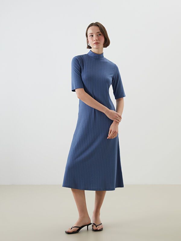 Moudda LC Waikiki - Robe en jersey uncv à manches longues pour Femmes - Tunisie 1