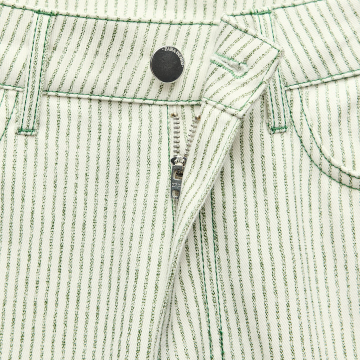 Moudda ZARA - Pantalon jambe large rayé imprimé coordonné - Tunisie 3