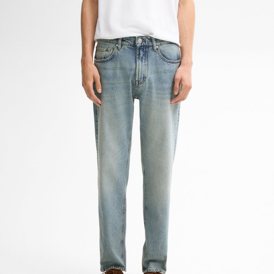 Moudda Massimo Dutti - Pantalon jean super dirty délavé coupe fuselée - Tunisie 8