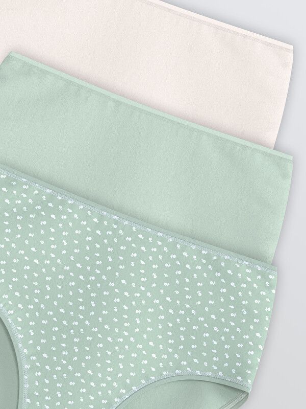 Moudda LC Waikiki - Culotte pour Femme couleur Vert terne imprimé - Tunisie 3