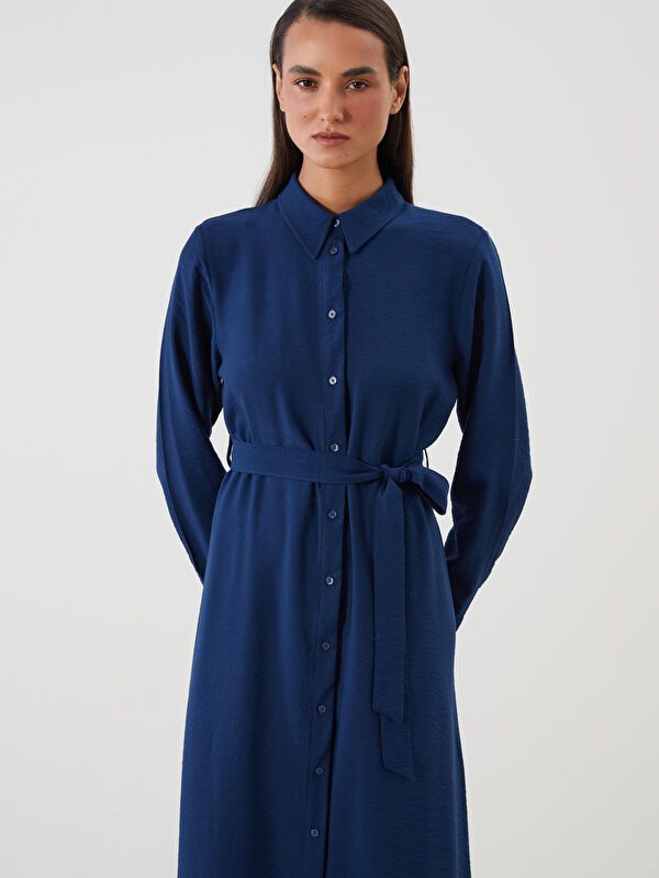 Moudda LC Waikiki - Robe tissée manches longues Femme Marine - Tunisie 2