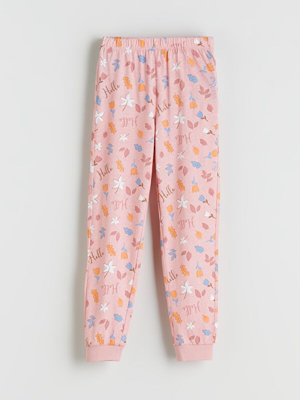 Moudda LC Waikiki - Pyjama en jersey manches longues moyen Fille Ecru - Tunisie 5