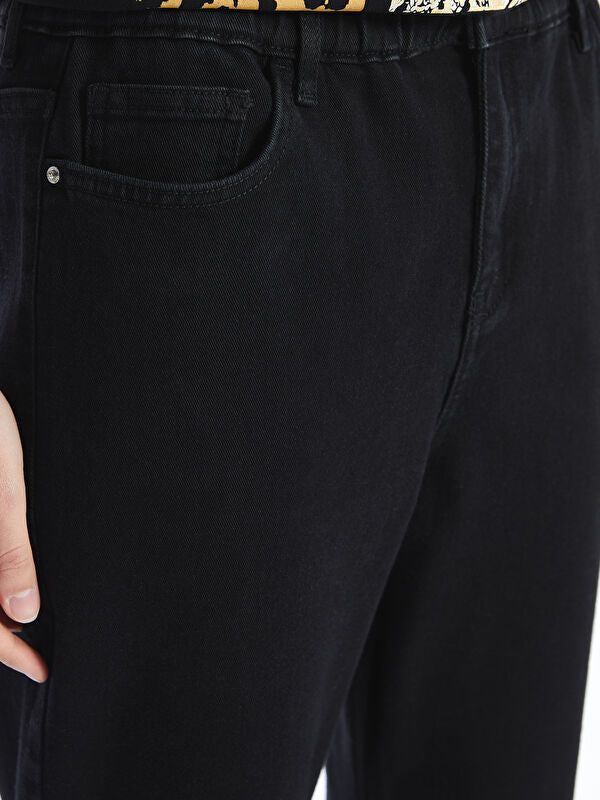 Moudda LC Waikiki - Pantalon tissé denim Femme Noir - Tunisie 3