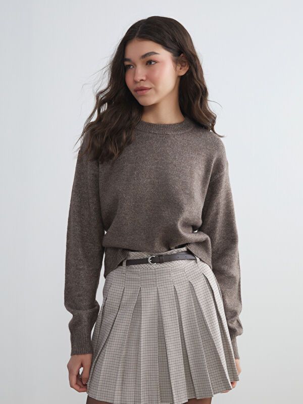 Moudda LC Waikiki - Pull en tricot Femme Brun - Tunisie 1