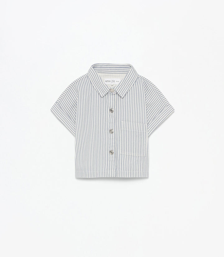 Moudda Lefties - Chemise Denim - Rayures Fille D4 - Tunisie 2