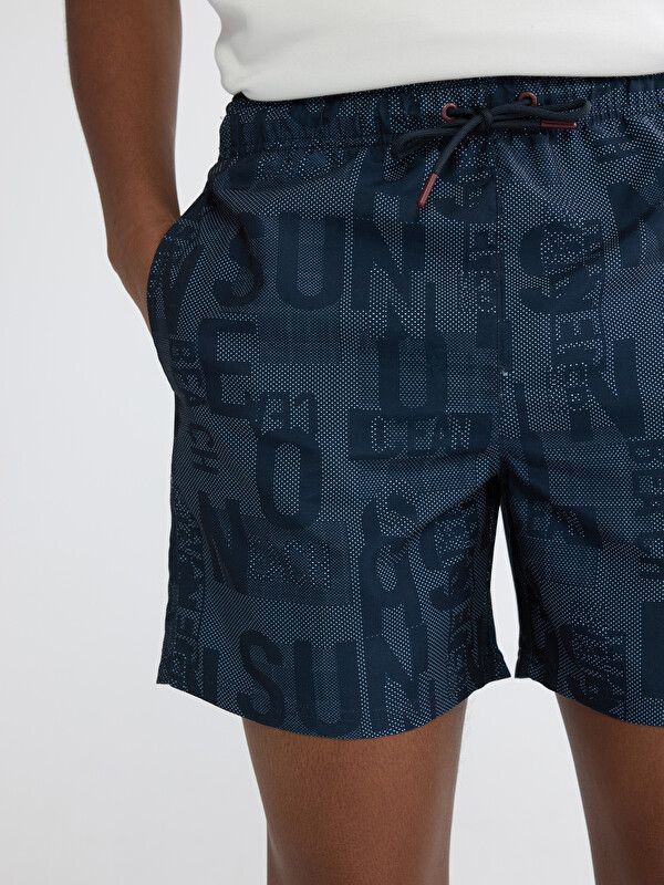 Moudda LC Waikiki - Maillot de bain pour Homme couleur Bleu marine imprimé - Tunisie 3