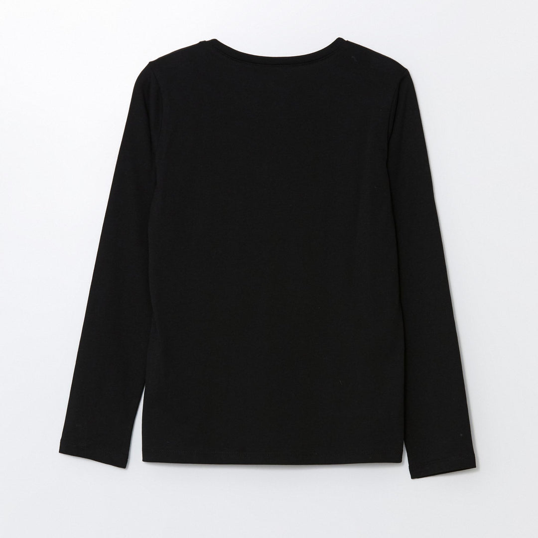 Moudda LC Waikiki - Body jersey basique manches longues Fille Noir - Tunisie 3