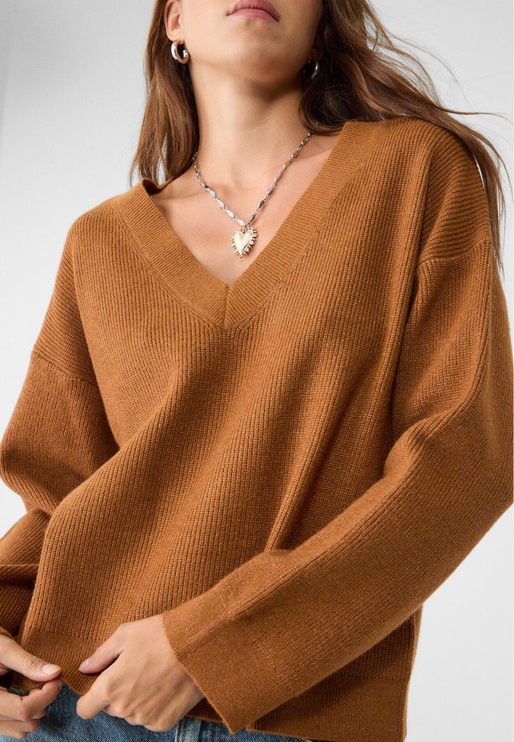 Moudda STRADIVARIUS - Pull en Maille Col V Rib Enfeutré - Tunisie 4