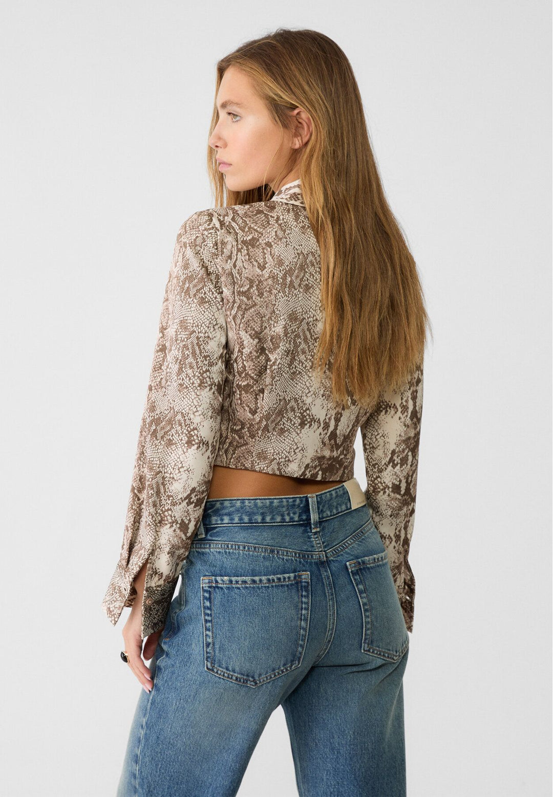 Moudda STRADIVARIUS - Chemise en Satin Basique Courte Froncée - Tunisie 5