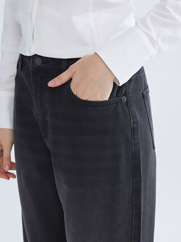 Moudda LC Waikiki - Pantalon jean tissé basique Femme Rodéo noir+m - Tunisie 3