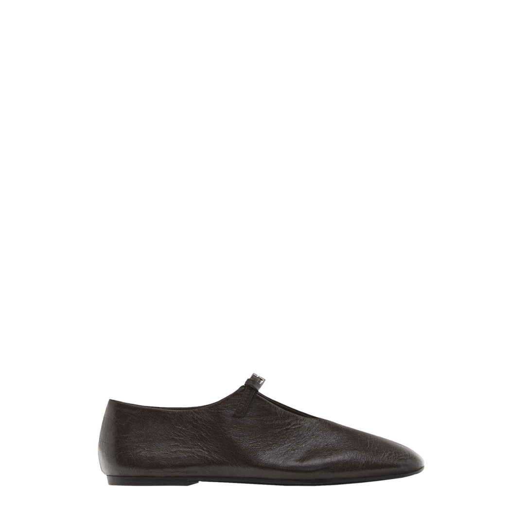 Moudda Massimo Dutti - Ballerines boucle cuir craquelé - Tunisie 2