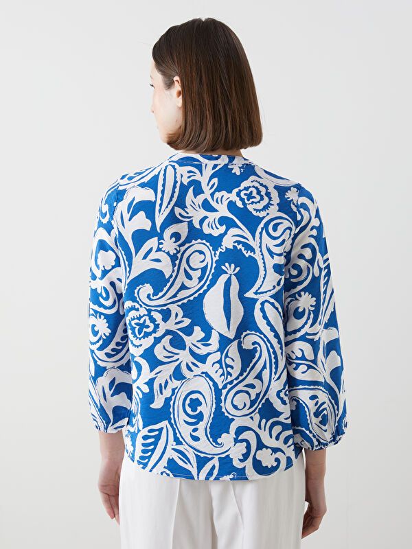 Moudda LC Waikiki - Chemise tissée imprimée cv à manches longues pour Femmes - Tunisie 4