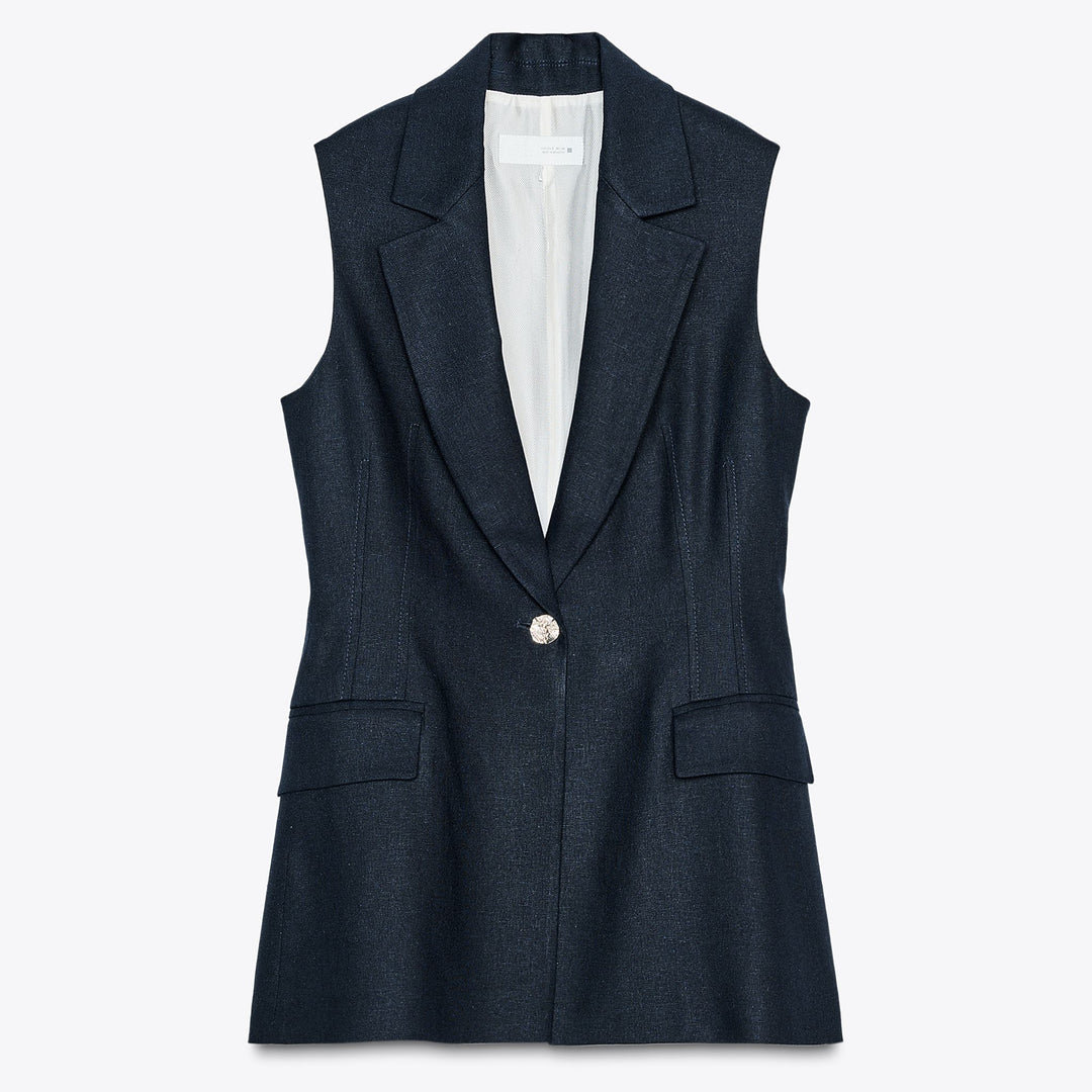 Moudda ZARA - Ensemble Gilet Lin Long - 1 Bouton - Tunisie 1