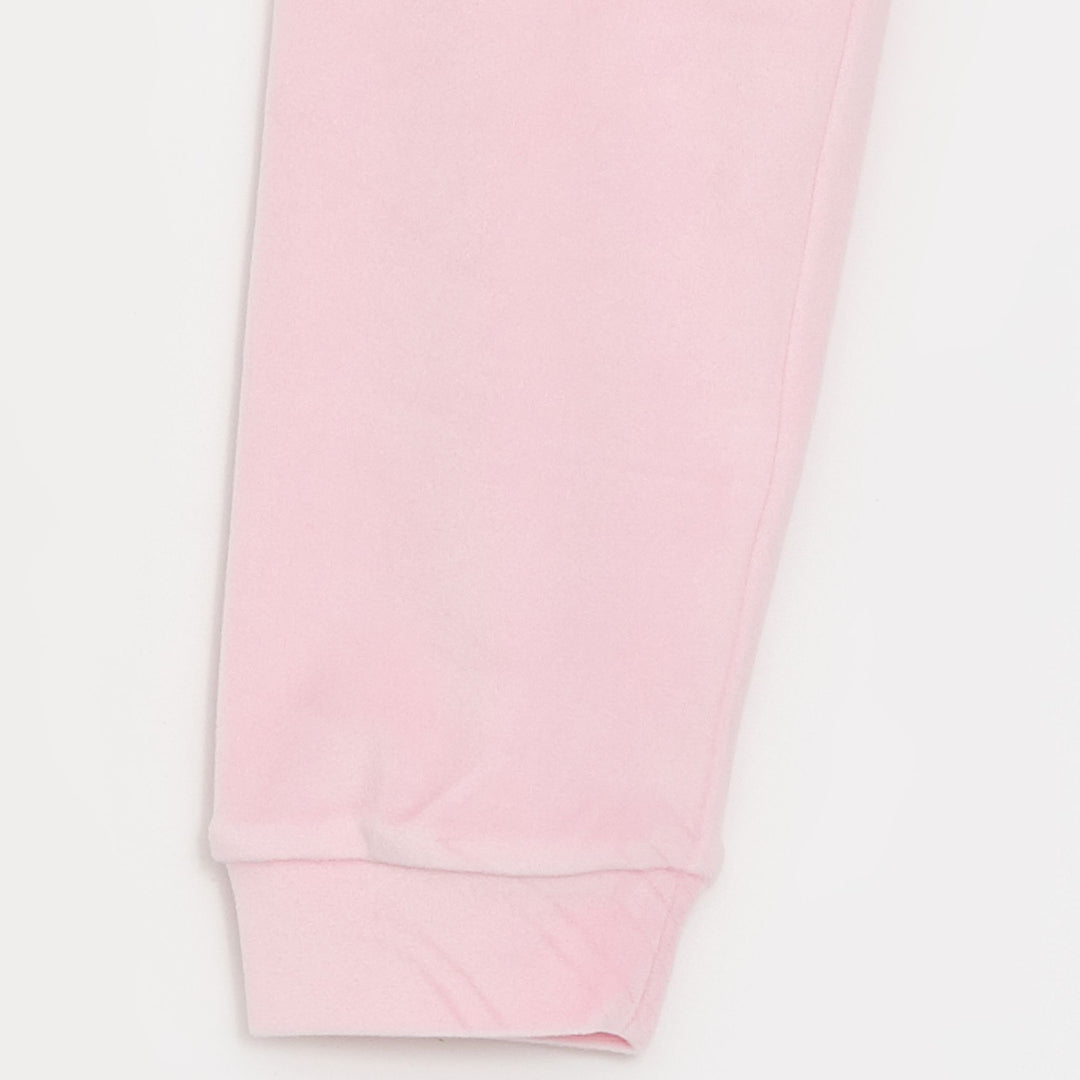 Moudda LC Waikiki - Pyjama en jersey manches longues épais Fille Rose - Tunisie 3