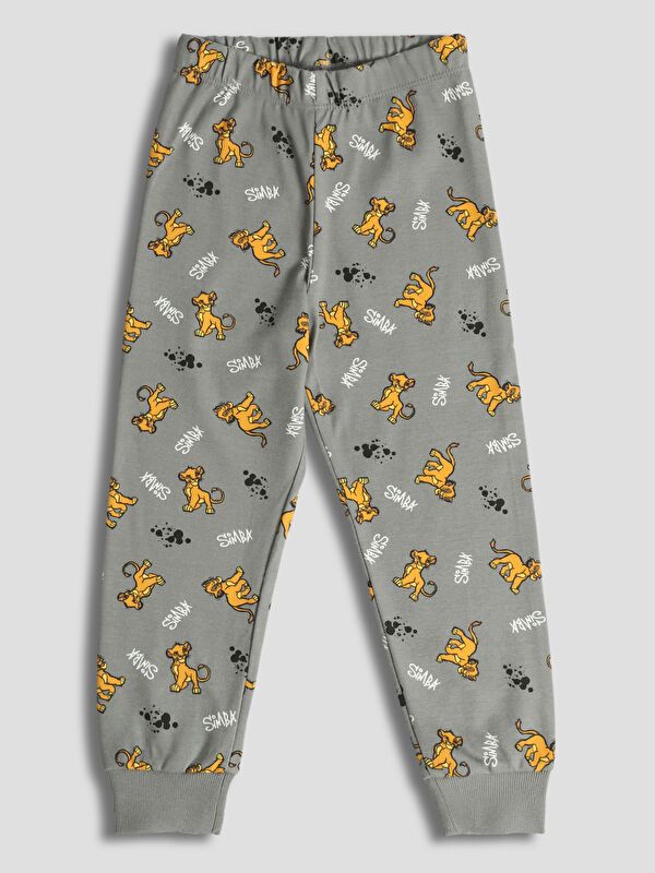 Moudda LC Waikiki - Pyjama manches longues en jersey couleur Gris foncé imprimé pour garçons - Tunisie 5