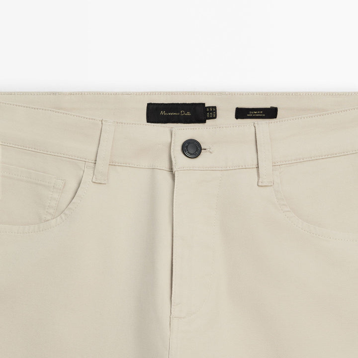 Moudda Massimo Dutti - Pantalon jean micro-structure coupe slim - Tunisie 5