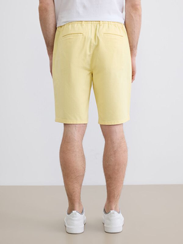 Moudda LC Waikiki - Bermuda en tissu pour Homme couleur Jaune - Tunisie 4