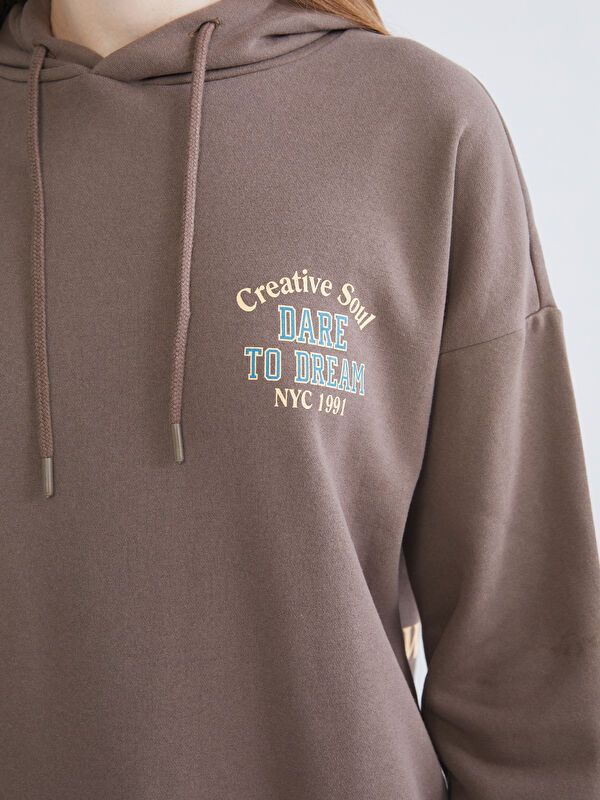 Moudda LC Waikiki - Sweatshirt en jersey Femme Brun - Tunisie 3