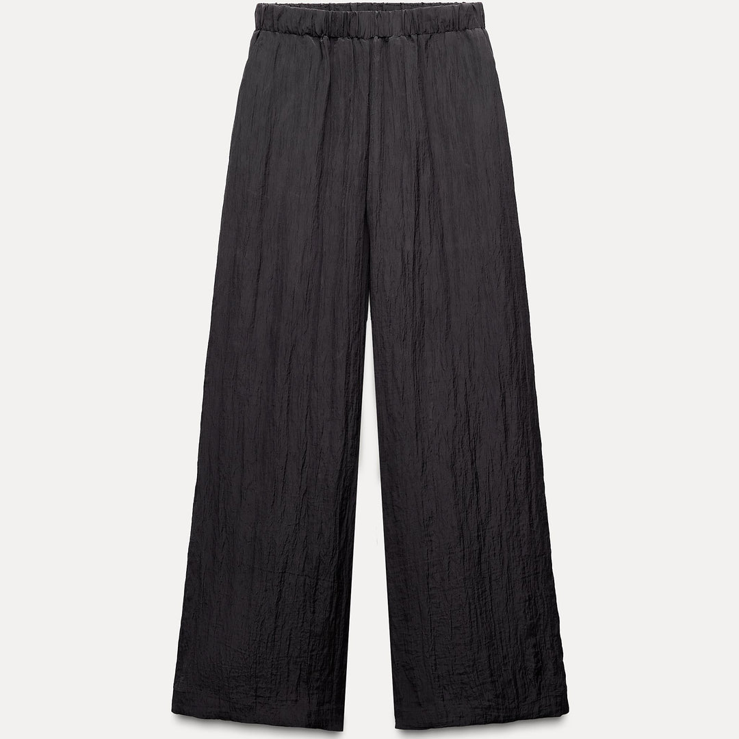 Moudda ZARA - Pantalon large froissé taille élastique (Ensemble) - Tunisie 2