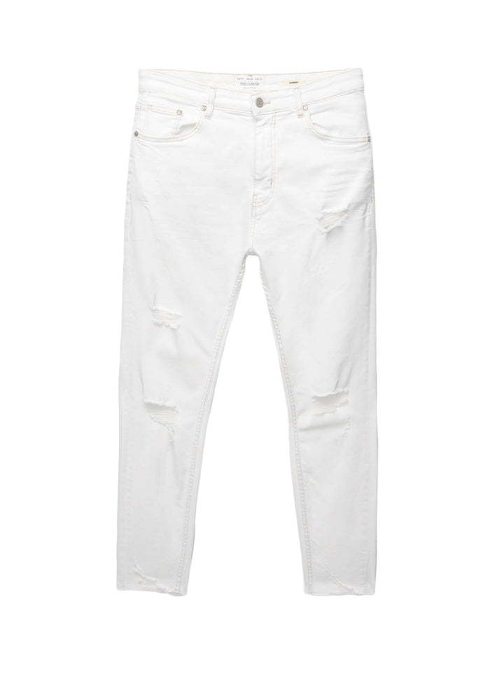Moudda PULL & BEAR - Pantalon Denim Carrot - Effet Déchiré - Tunisie 1